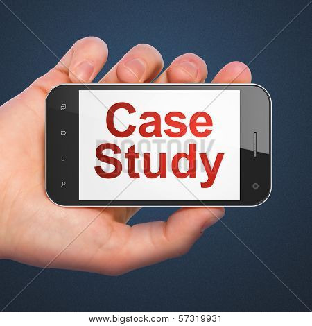 Education concept: Case Study on smartphone