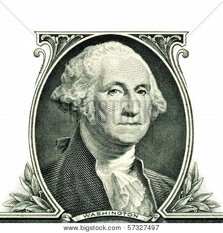 George Washington on one dollar