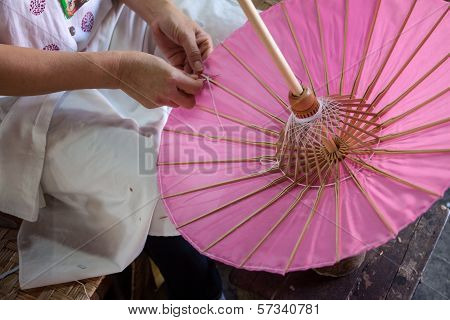 Umbrella Made of Paper Cloth Arts And Crafts