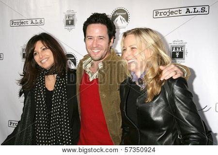 Gina Gershon and Rob Morrow at the Ben Stiller & Friends Host Project A.L.S. LA Benefit, Lucky Strike Bowling Alley, Hollywood, CA. 04-21-10