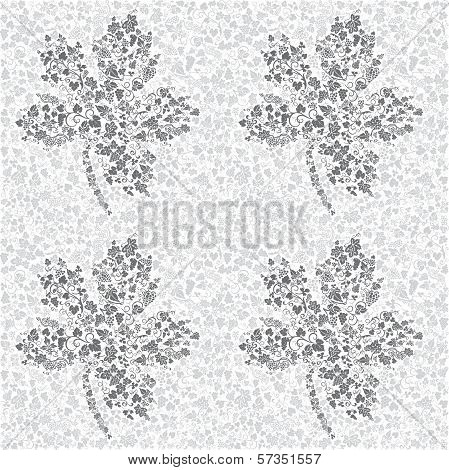 Creative grape seamless background