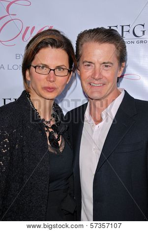 Desiree Gruber and Kyle MacLaughlin  at the Eva Longoria Parker Fragrance Launch Party For 