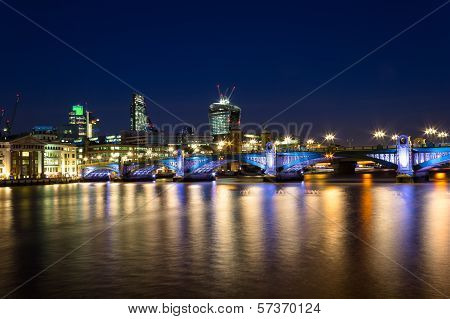 Southwark Bridge Nightscape