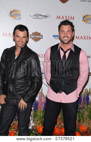 Gilles Marini and Maksim Chmerkovskiy at the 11th Annual MAXIM 