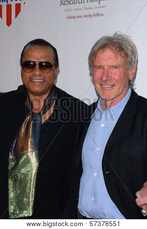 Billy Dee Williams and Harrison Ford at 