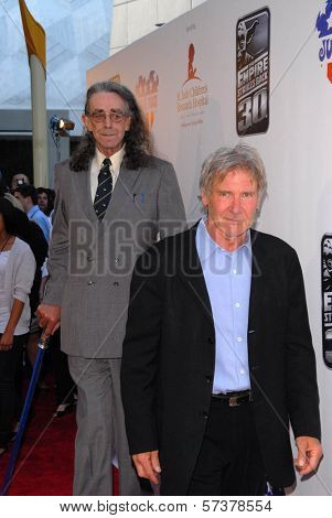 Peter Mayhew and Harrison Ford at 