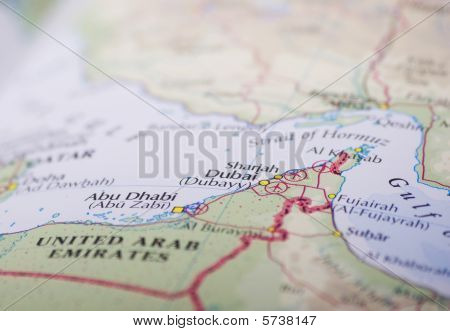 Abu Dhabi e Dubai mappa