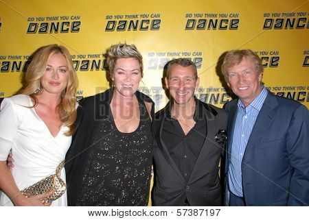 Cat Deeley, Mia Michaels, Adam Shankman and Nigel Lythgoe at the 