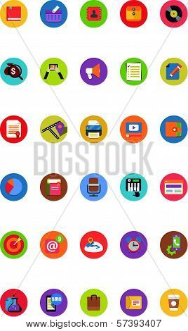 Flat Business Icons - Web Icons Set