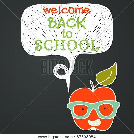 Geeky school apple