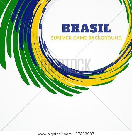 vector brazil soocer game background