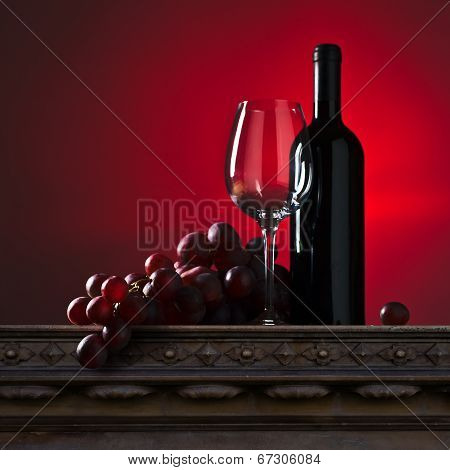 Grape And Red Wine