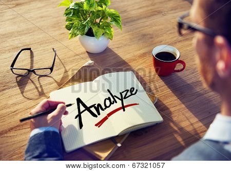 Businessman Brainstorming About Analyzing