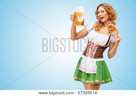 Serving At Oktoberfest.