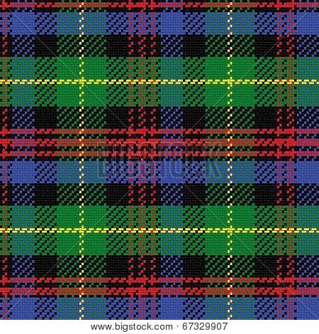 Vector Seamless Pattern Scottish Tartan Black Watch