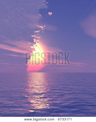 Belo pôr do sol