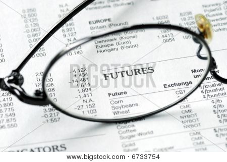 Fokus auf dem Futures-Markt auch Konzept der Zukunft
