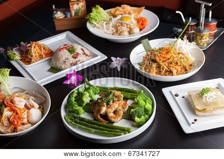 Thai Food Dishes Variety