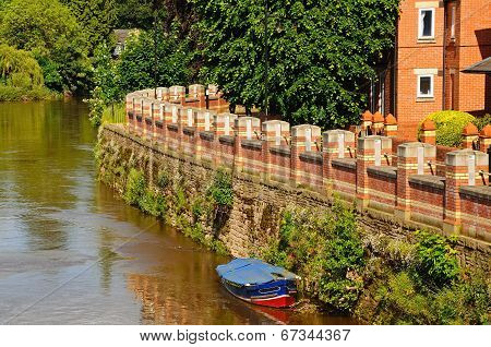 Flood defence barrier, Hereford.