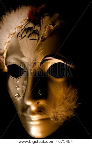 Dekoreret venetianske maske