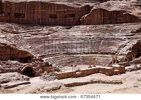 Ancient temple in Petra, Jordan