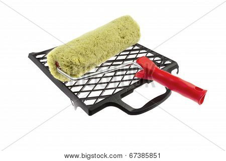 Paint Roller Isolated On White