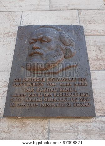 Karl Marz Kapital Plaque