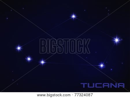 Illustration of Tucana constellation