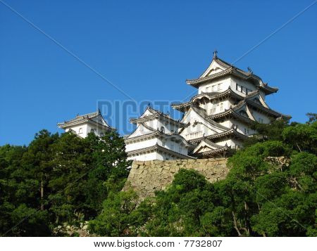 Hrad Himedži exteriér