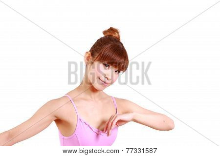 woman dances ballet