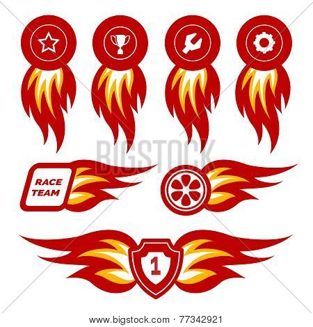 Flame emblems