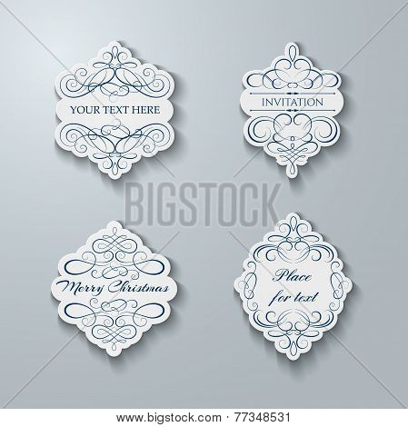 Blank frame and label set