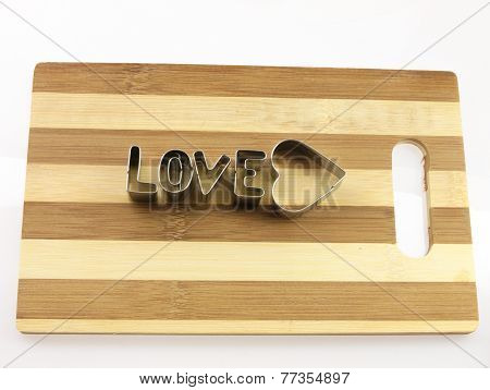 Love And Bread Cutting Board.