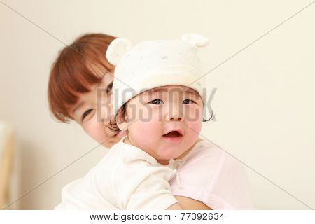 mom and her baby