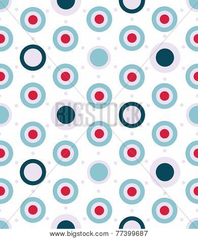 Vector Dotted Seamless Pattern In Aqua Colors Palette