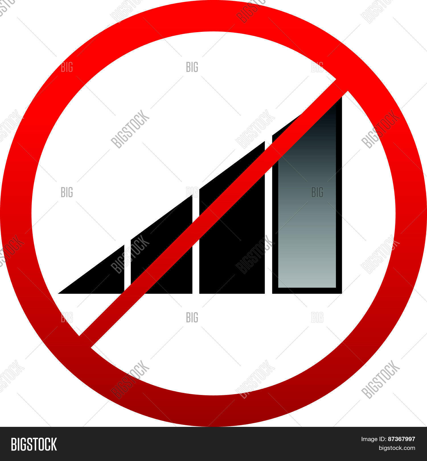 No Signal Sign. Bad Vector \u0026 Photo (Free Trial) | Bigstock, image size:1500x1620