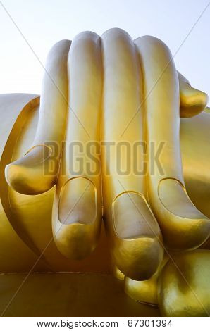 Hand Of Buddha Statue In Thailand