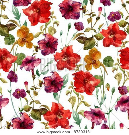 Petunia flower pattern