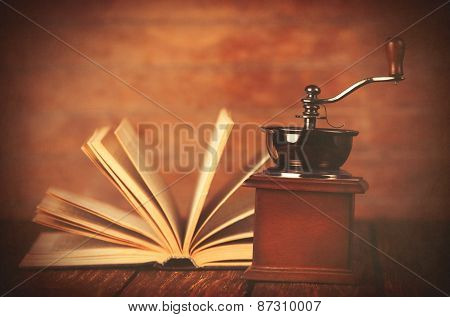 Coffee Gringer And Ropened Book