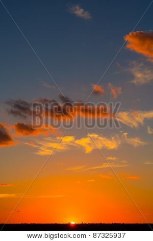Painted Sunset Vertical