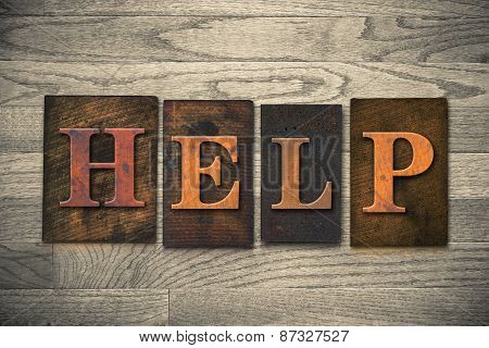 Help Wooden Letterpress Theme