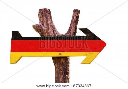 Germany Flag sign isolated on white background