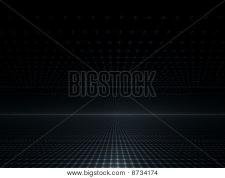 Digital krajobraz z siatki geometrycznej