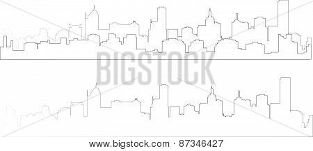 silhouette of city 5