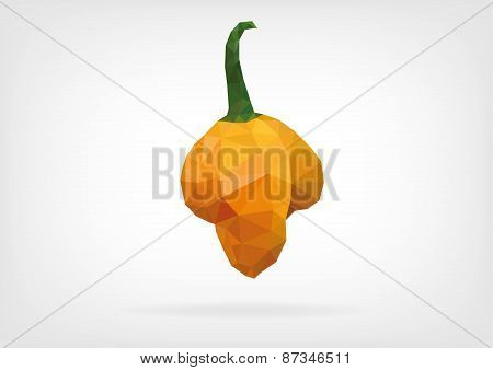 Low Poly "Scotch Bonnet" Pepper