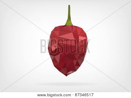 Low Poly "Scotch Bonnet" Pepper