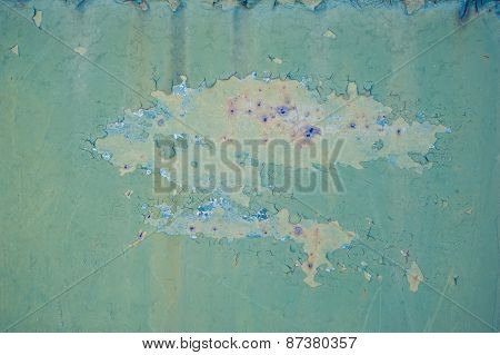 Texture with Faded green chipped paint