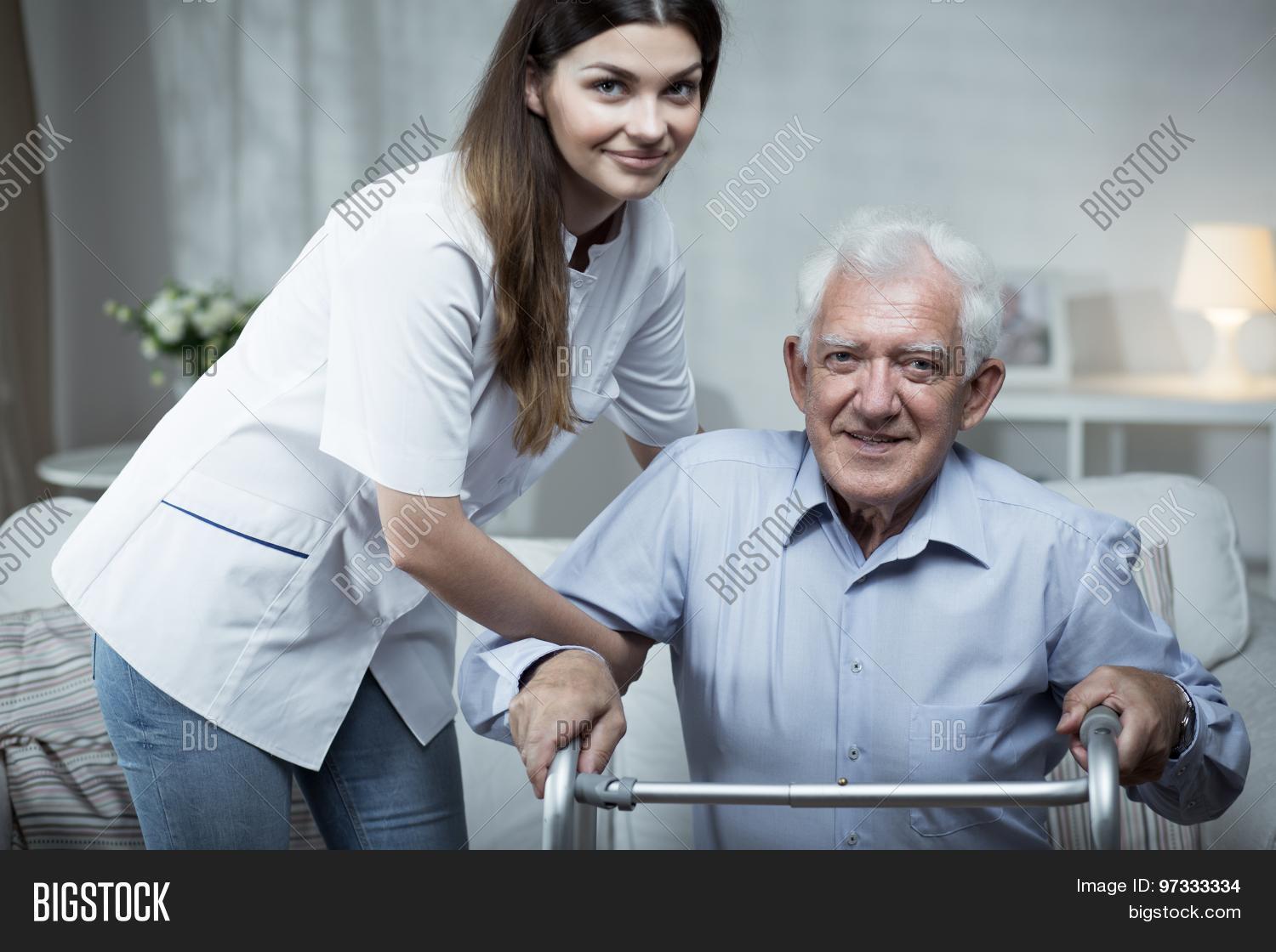 Nurse Helping Disabled Image & Photo (Free Trial) Bigstock