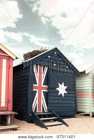 Bathing Houses At Brighton Beach, Australia