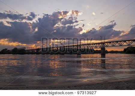 River In The Sunny Day